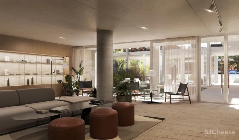 放弃顶层公寓,改做会所,这样布置整栋楼的格调都高了