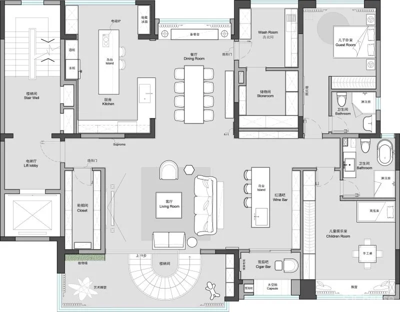 StudioY余颢凌力作 武汉天地「御江苑」私宅设计