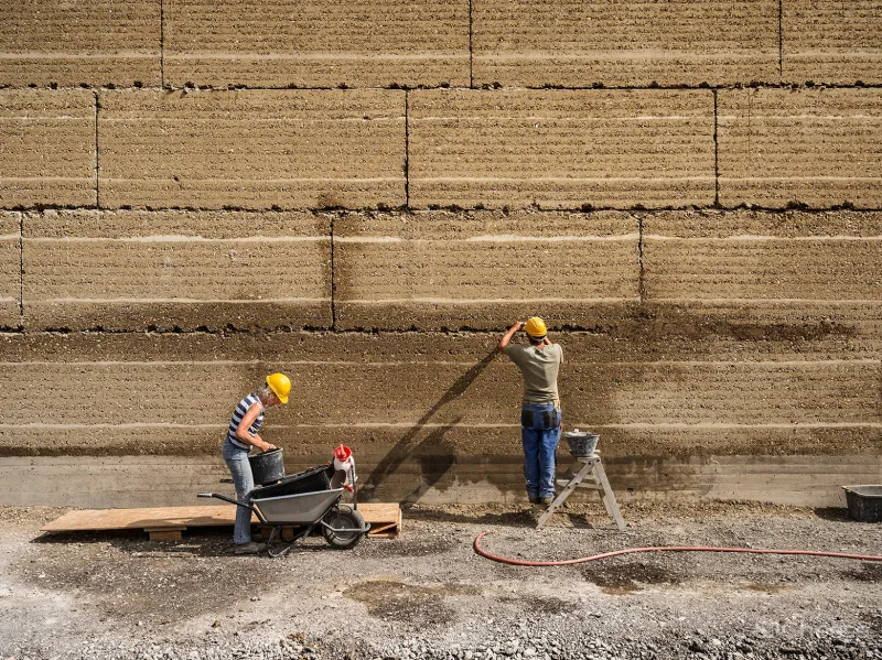永不过时的夯土墙,自然的材料之美