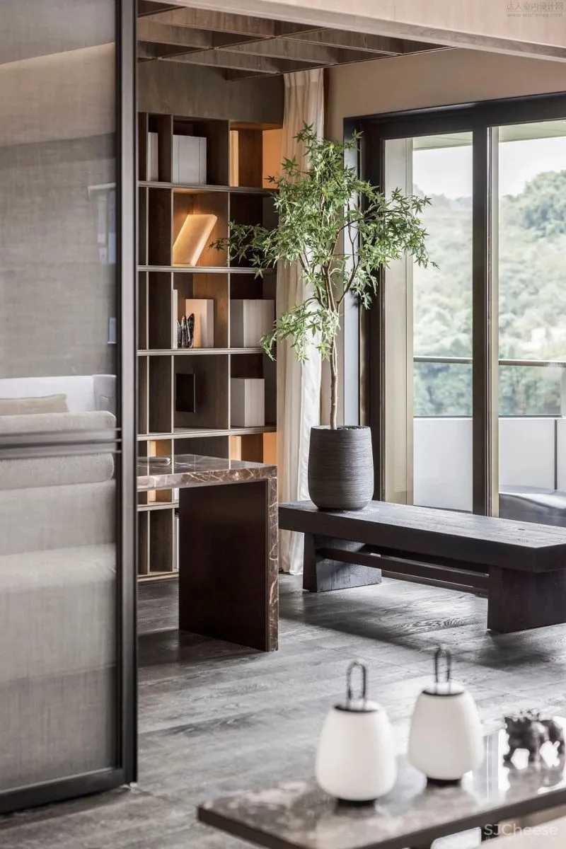 金属、石材、布艺，诠释最美墨色东方