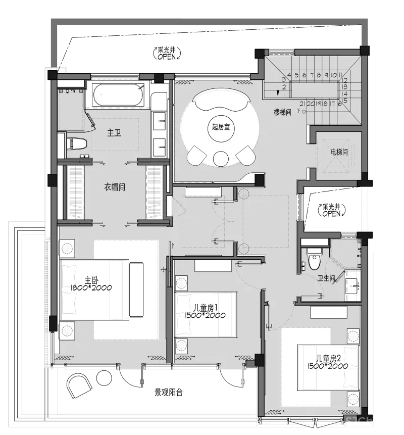 WJID维几设计｜新作 时尚风范 祥新·大唐样板间｜样板间