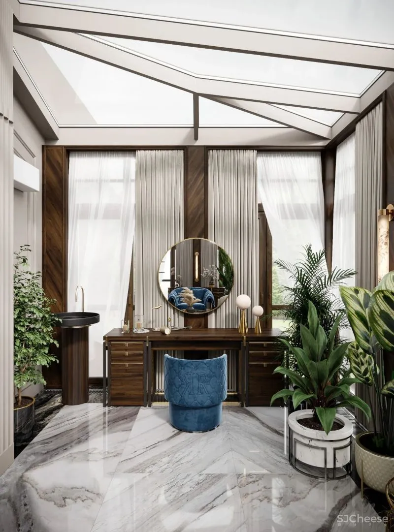 1100m²豪宅:看惯了极简,有点怀念这种“金碧辉煌”