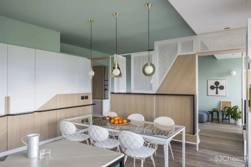 充满蓝调的公寓,用色太前卫了!