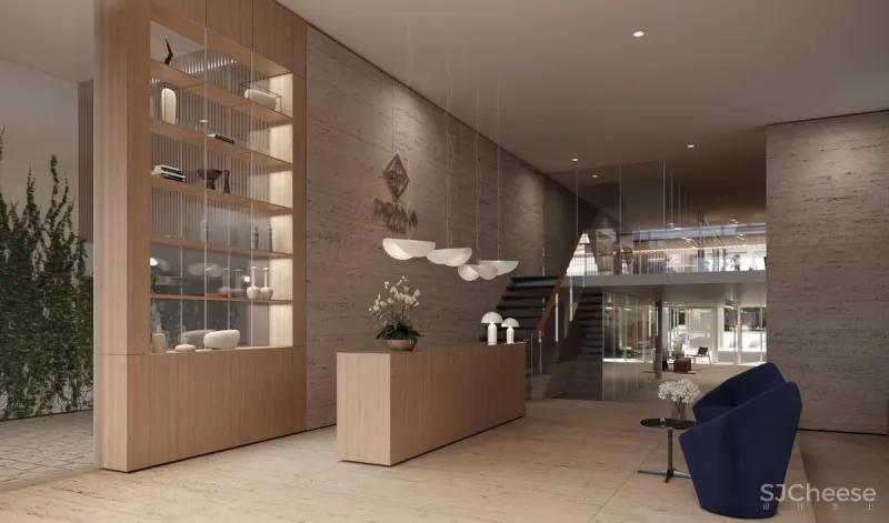 放弃顶层公寓,改做会所,这样布置整栋楼的格调都高了