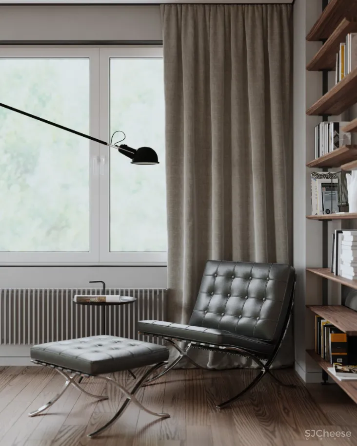 99.5的室内面积 29.7的露台,对于独自居住的屋主来说,这得有多潇洒啊!