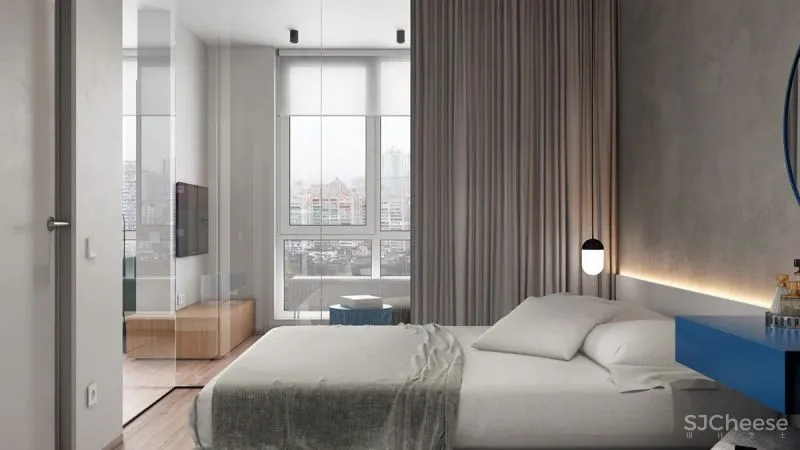 这3个蓝色调小家,敢于打破常规,自然不平常!