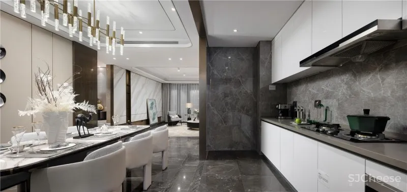 德方圆 | 160平样板间 水之绿 泉之韵