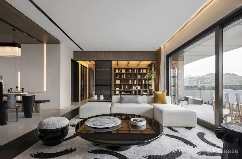 金属、石材、布艺，诠释最美墨色东方