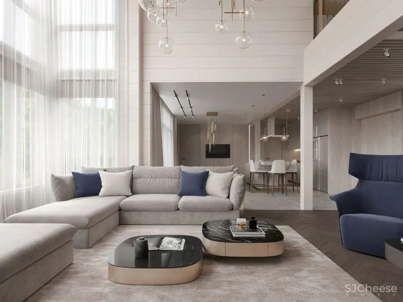 190㎡带露台的三居室，宁静简练！