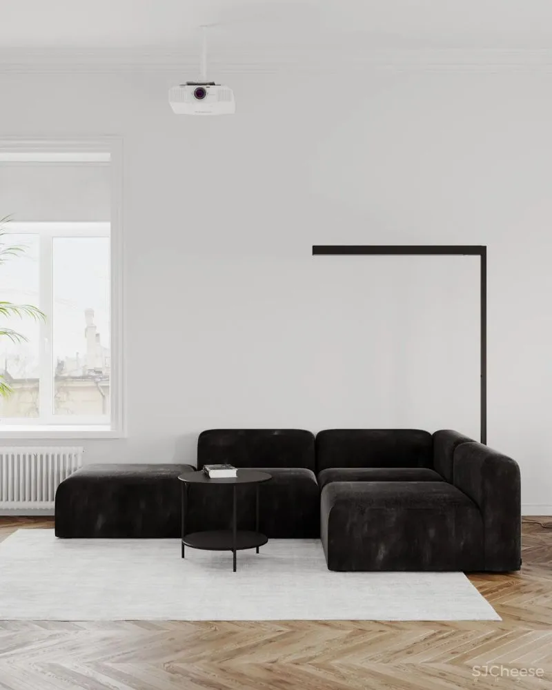 65㎡极简白的家，把卫生间放在“盒子”里，好看又显大！