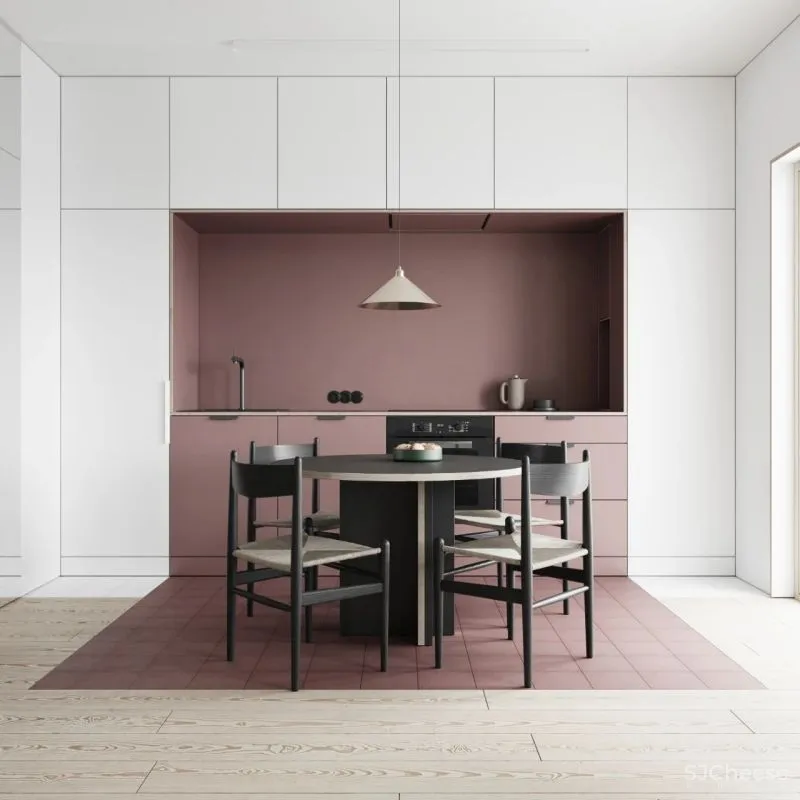 莫兰迪红,橄榄绿......简约空间的色彩之美