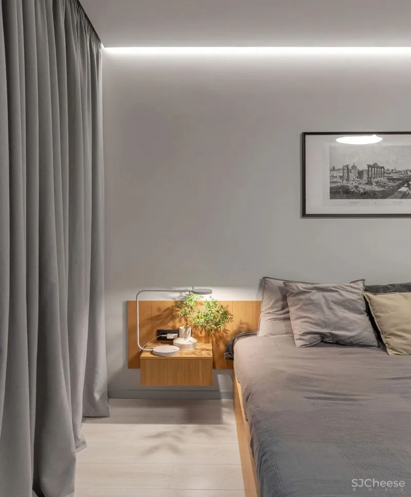 147㎡ 四室一厅,利用墙面做收纳,设计朴素却实用!