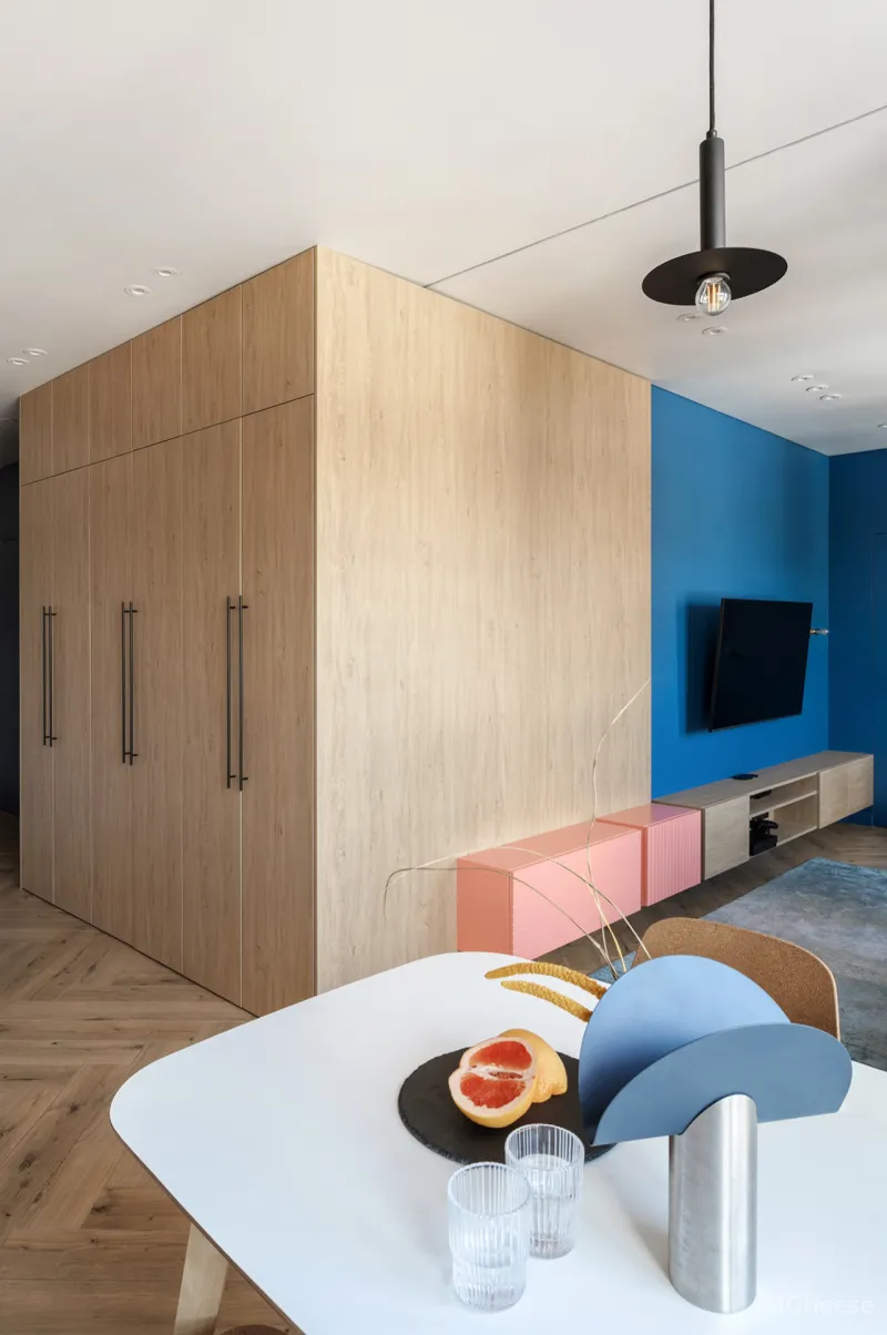 75㎡ 两房两厅，一体式橱柜这样用，收纳超多又显大