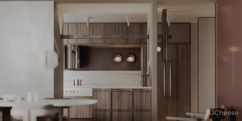 原木风也能打造出轻奢感,这个两居室连最小细节都让人惊艳