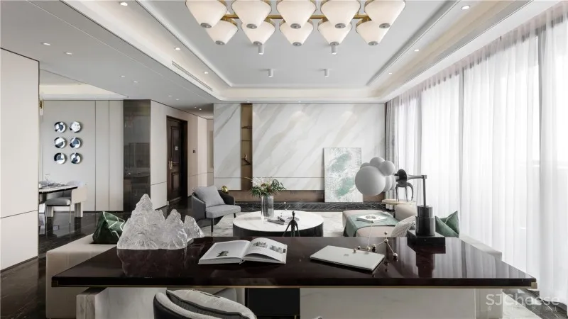 德方圆 | 160平样板间 水之绿 泉之韵