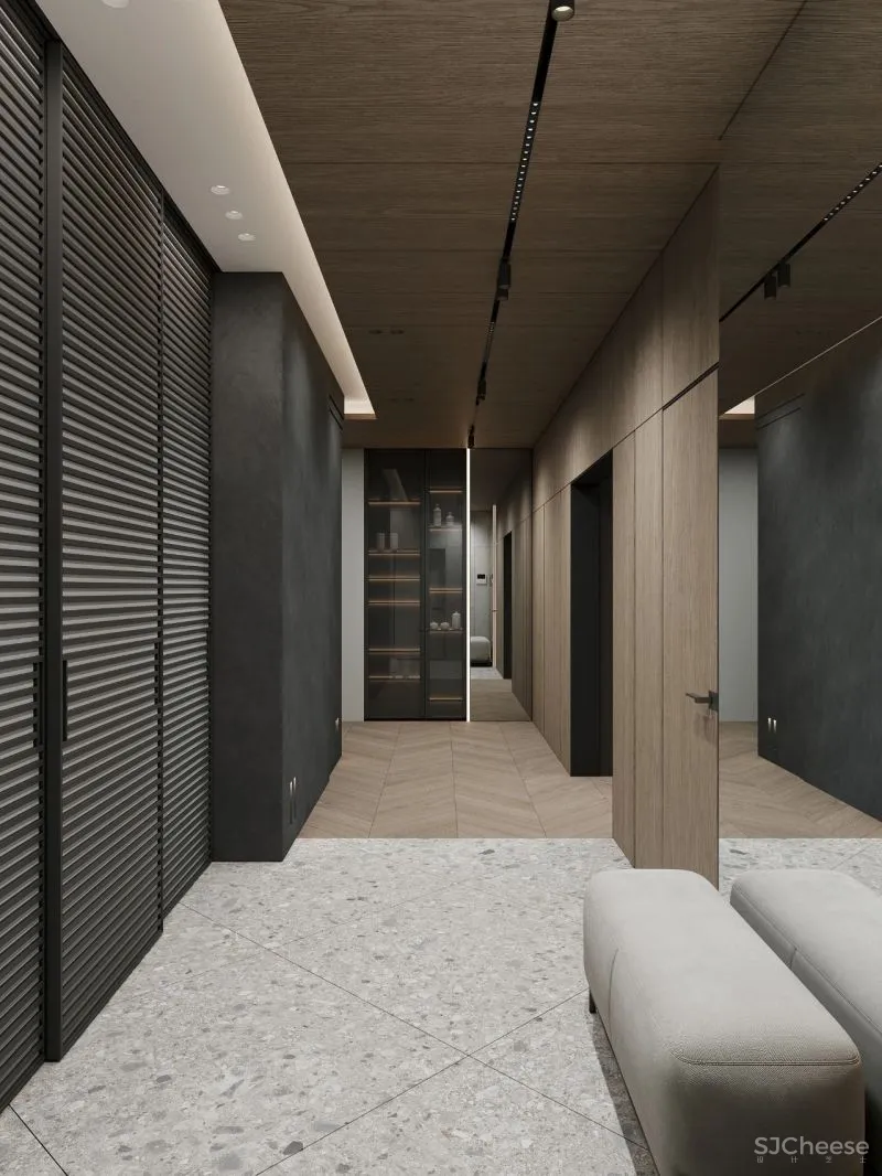 190㎡带露台的三居室，宁静简练！