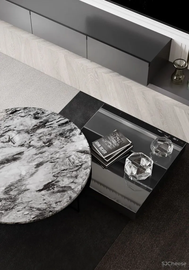 黑白缄默简约沉稳家居内饰