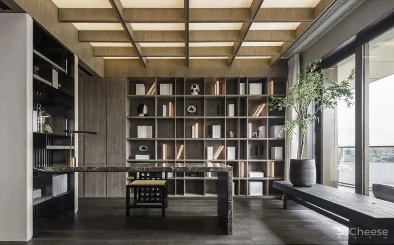 金属、石材、布艺，诠释最美墨色东方