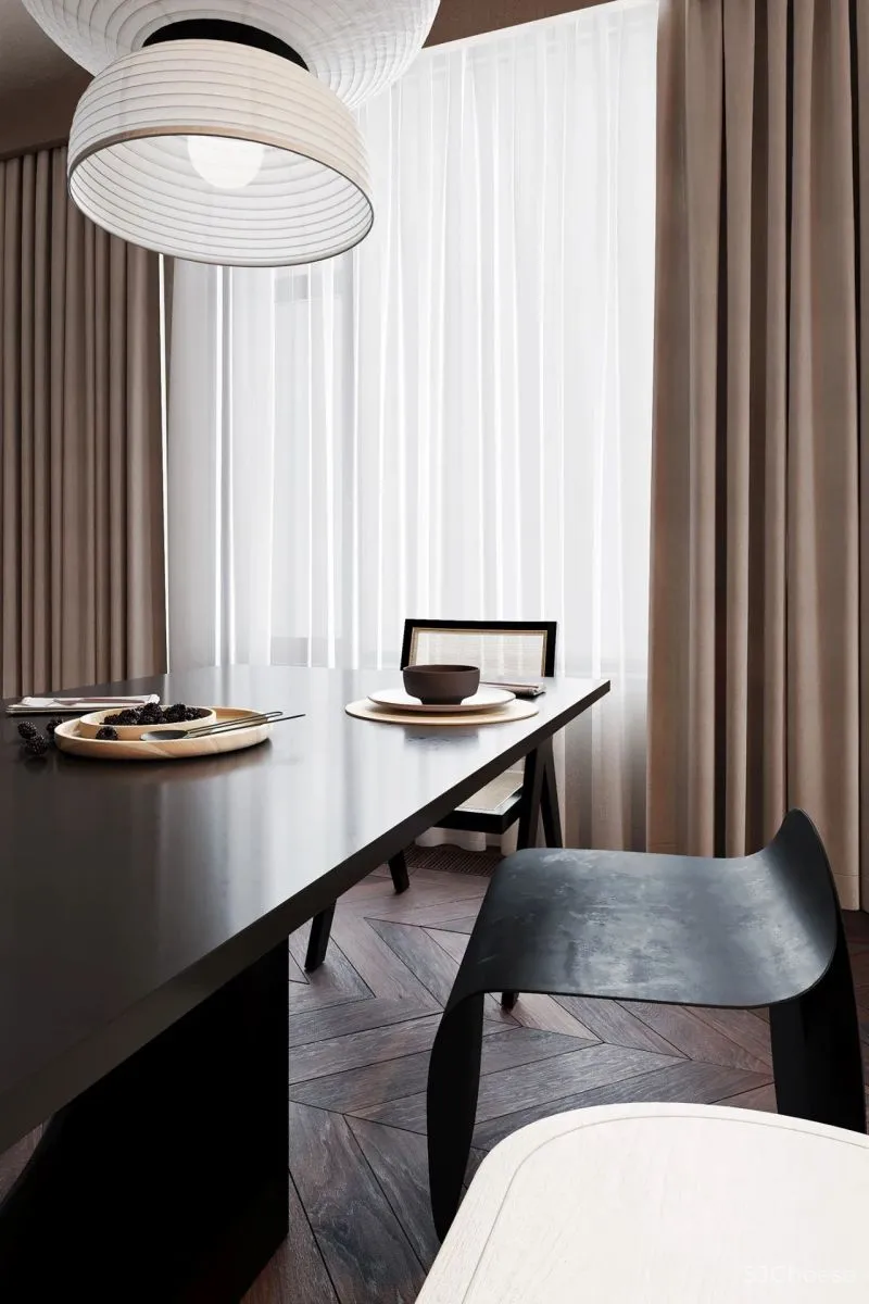 110㎡现代简奢风，就是这么撩人！