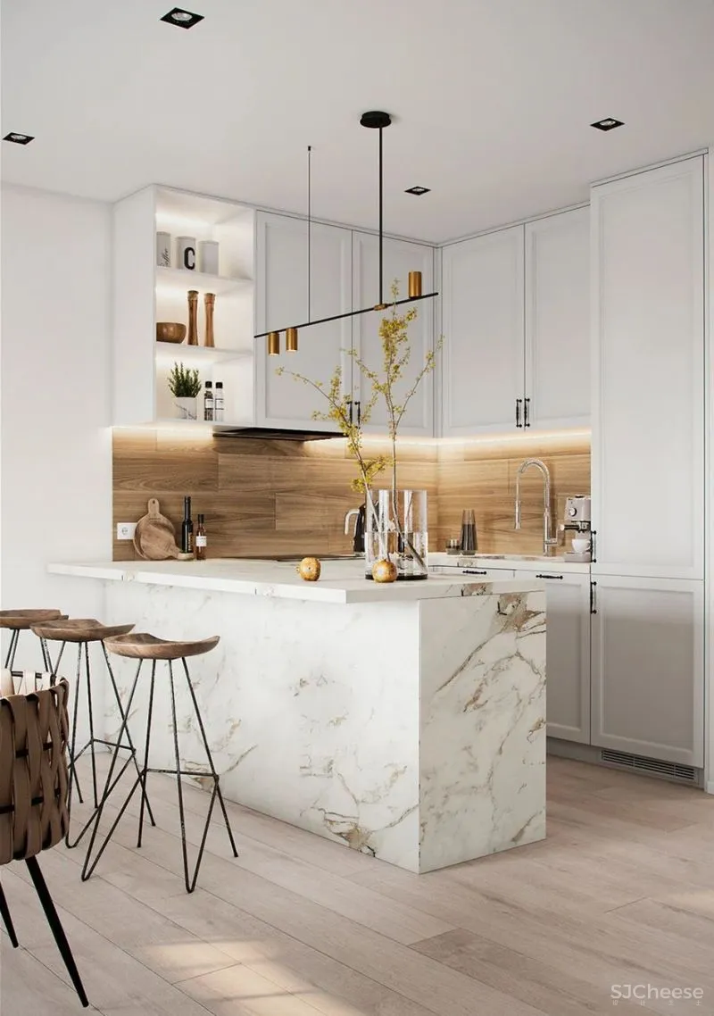 极简白 原木,耐看才是家的样子!