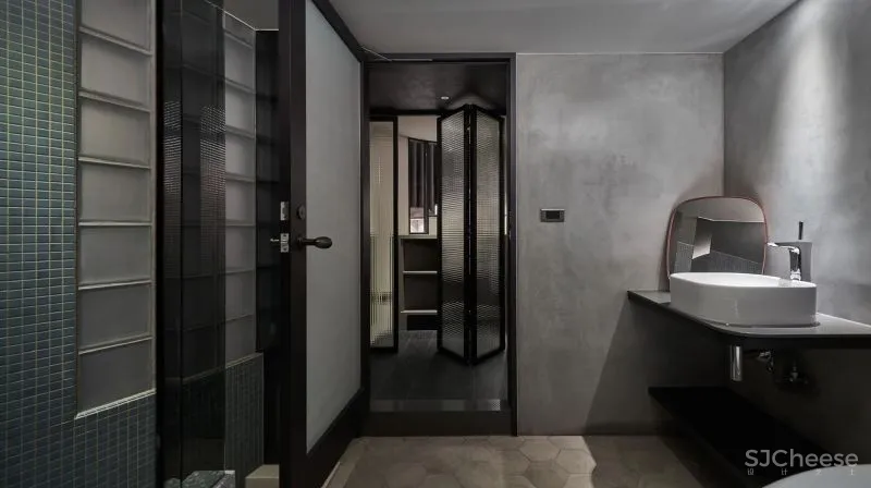 57㎡单人公寓,现代工业风错层空间