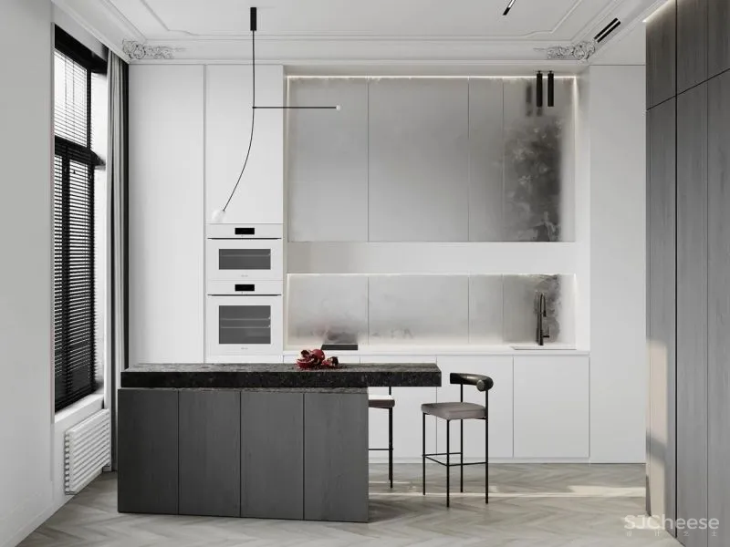 黑白缄默简约沉稳家居内饰