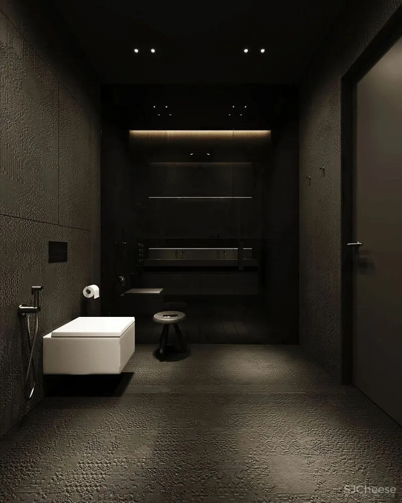 微水泥与木饰面,无限放大的高级感