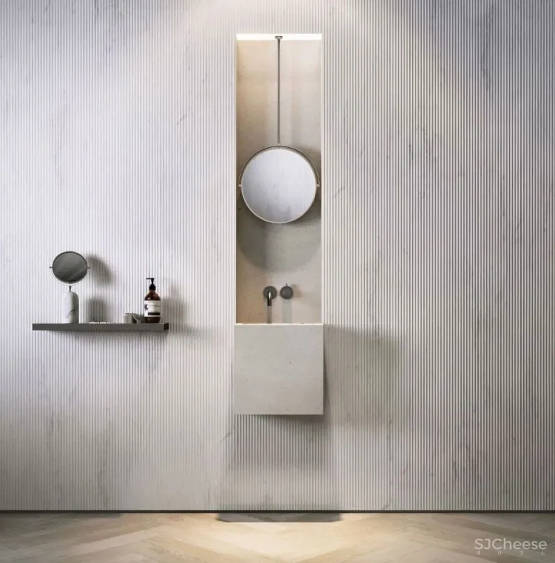 优雅自然风的浴室设计