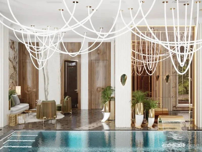 1100m²豪宅:看惯了极简,有点怀念这种“金碧辉煌”