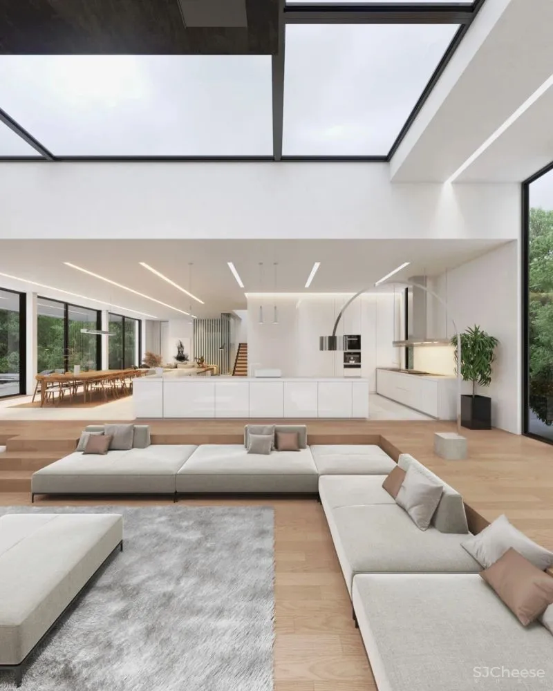 600㎡极简别墅,漂亮!