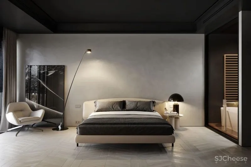 黑与白搭档的轻奢空间