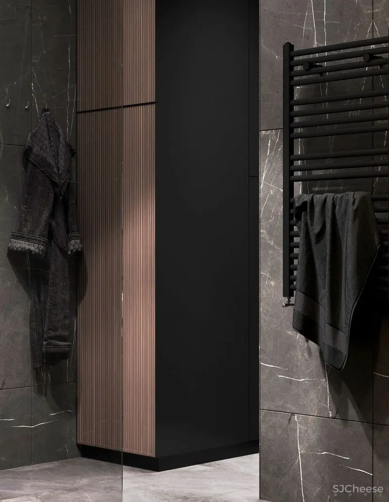 98.3㎡三居室,深色美宅!