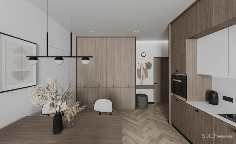 简约风小公寓,卧室隔断这样装立马多间小书房!