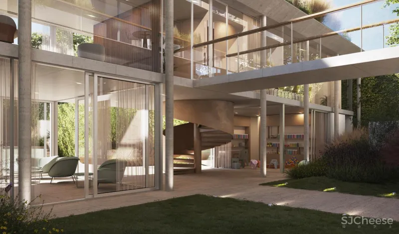 放弃顶层公寓,改做会所,这样布置整栋楼的格调都高了