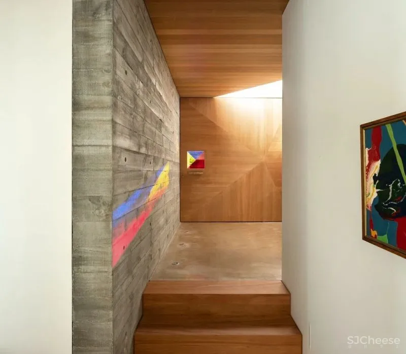 建筑师的家,不装窗帘用条木,将自然“框”进家里