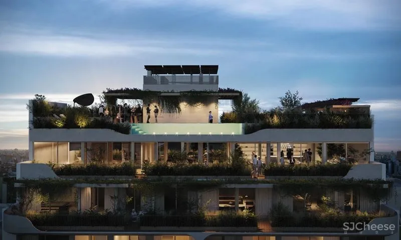 放弃顶层公寓,改做会所,这样布置整栋楼的格调都高了