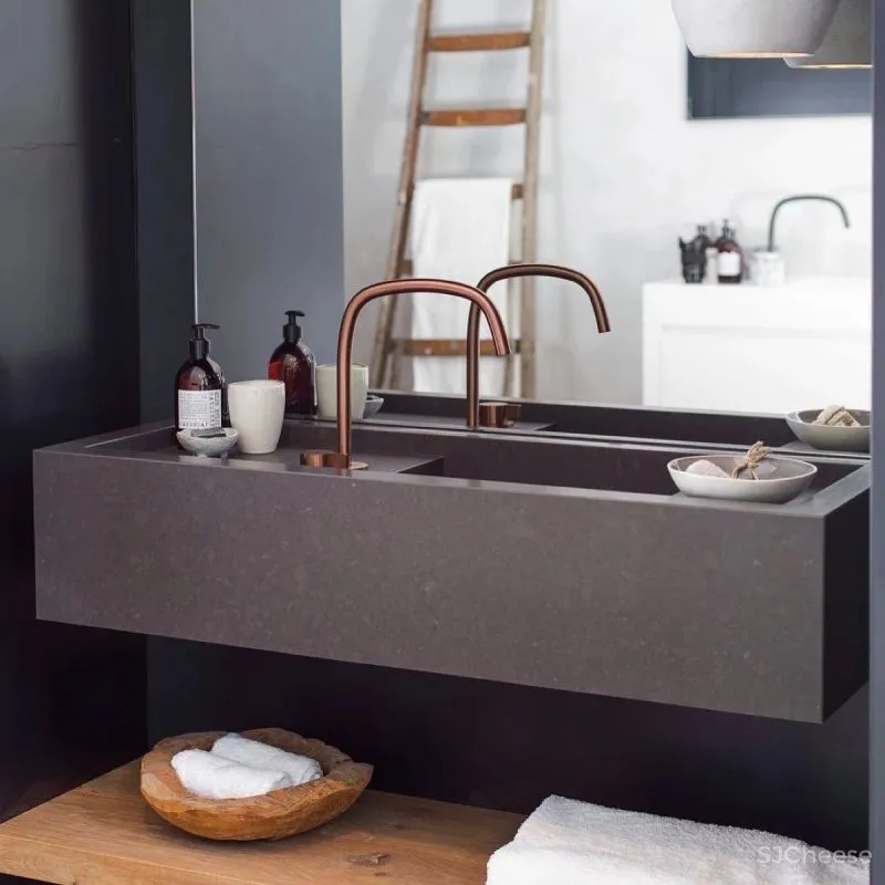 优雅自然风的浴室设计