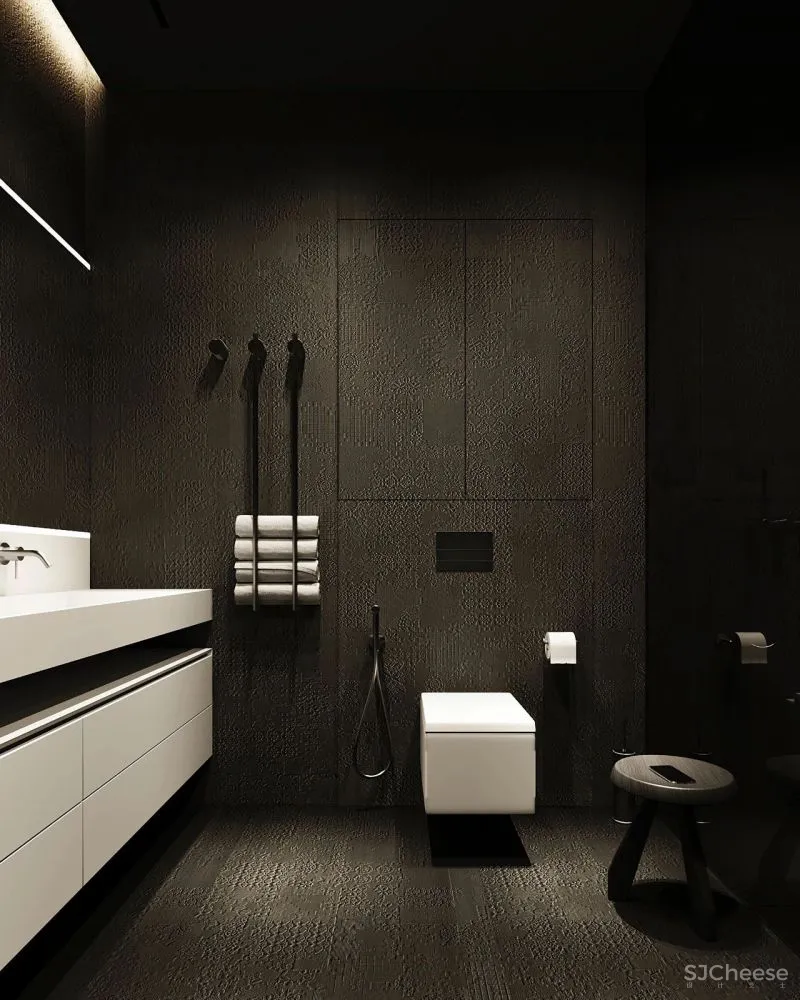 微水泥与木饰面,无限放大的高级感