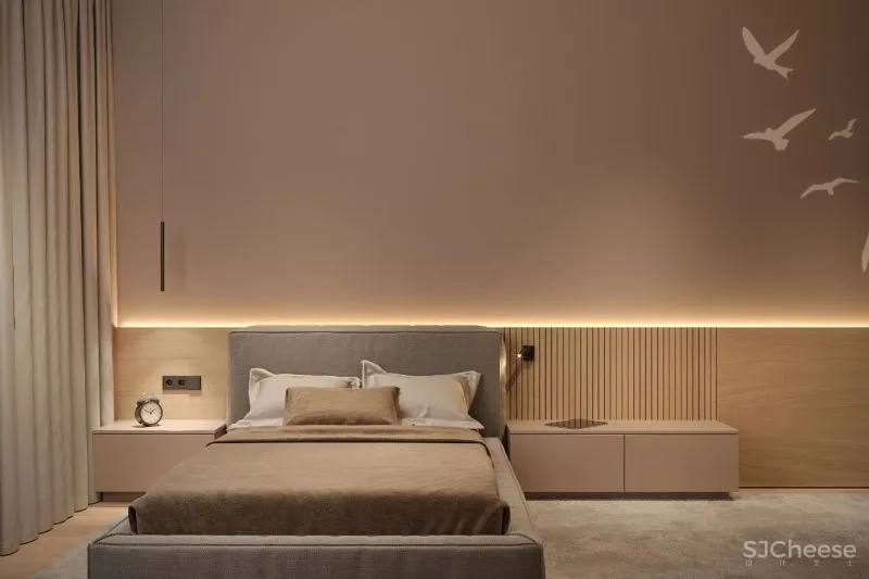 为了保证长久的时髦，改造团队在这个146平的家里进行了设计三元素的谱写