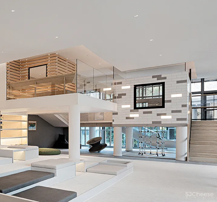 MEIYI 英皇儿童艺术学院 随时序流动的空间画布