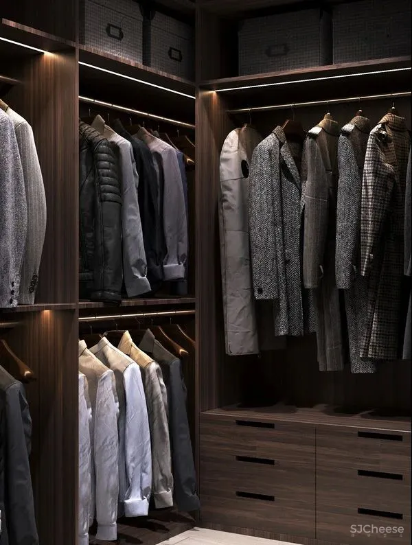 98.3㎡三居室,深色美宅!