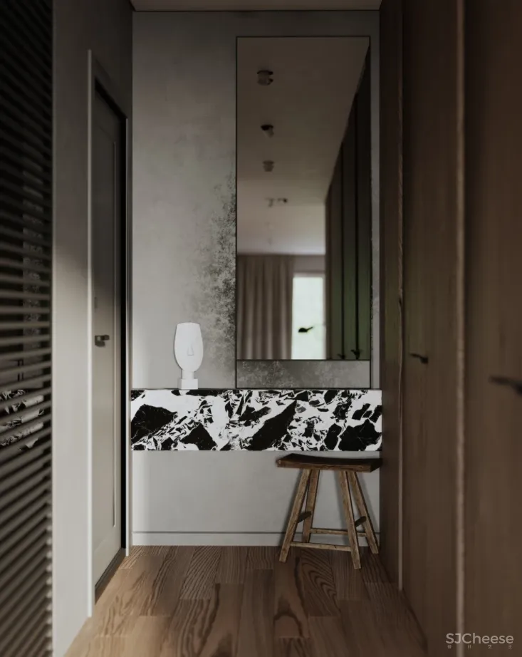 99.5的室内面积 29.7的露台,对于独自居住的屋主来说,这得有多潇洒啊!