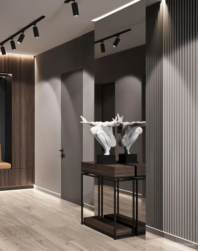 98.3㎡三居室,深色美宅!