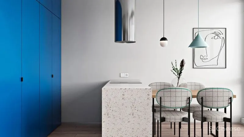 这3个蓝色调小家,敢于打破常规,自然不平常!