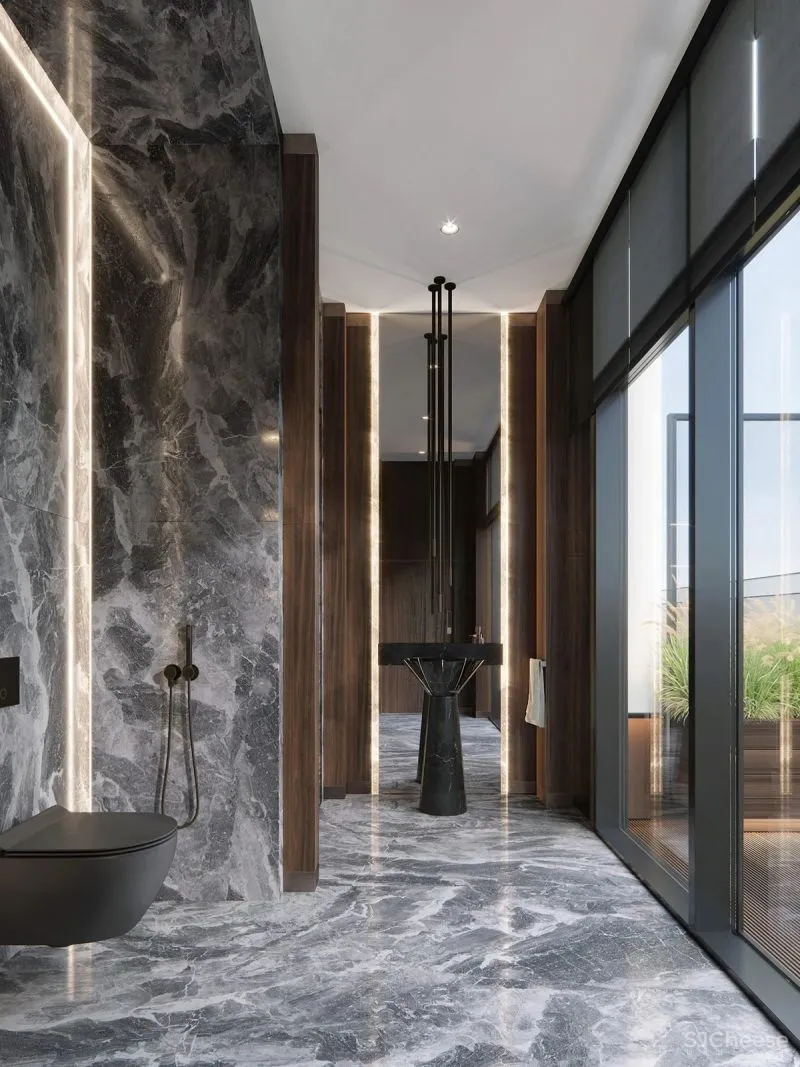 1105㎡顶层复式，奢华的气质 Ab Architects