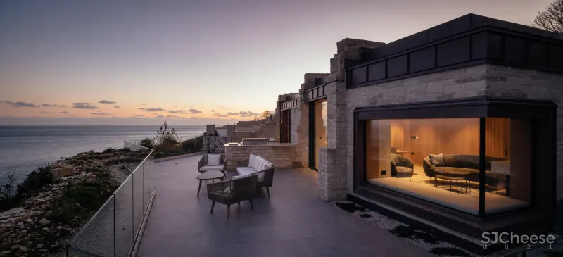 “生长”于波特兰岛悬崖峭壁上的度假酒店