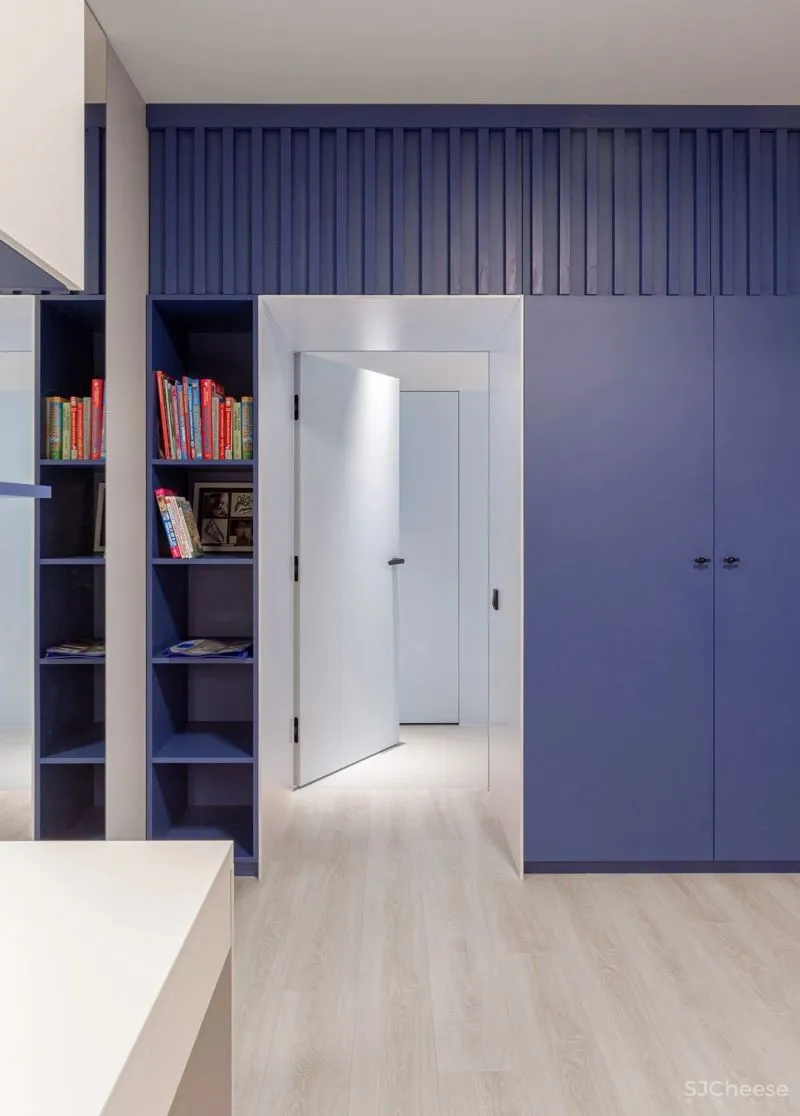 147㎡ 四室一厅,利用墙面做收纳,设计朴素却实用!