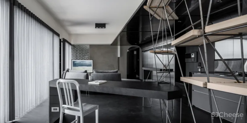 简约工业风住宅，这个材质太有质感了！