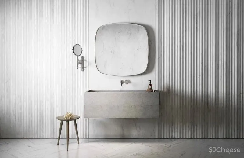 优雅自然风的浴室设计