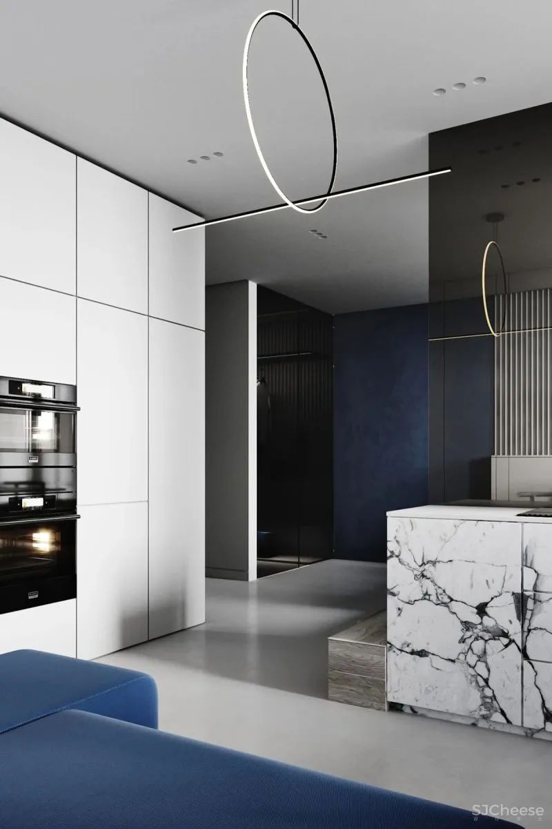 这3个蓝色调小家,敢于打破常规,自然不平常!